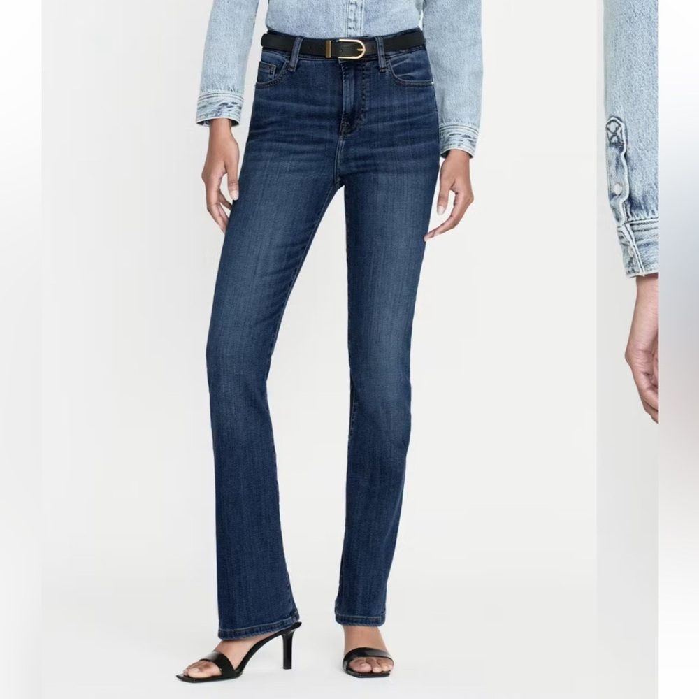 NWT Frame Le Mini Boot denim size 31 in Poe wash
